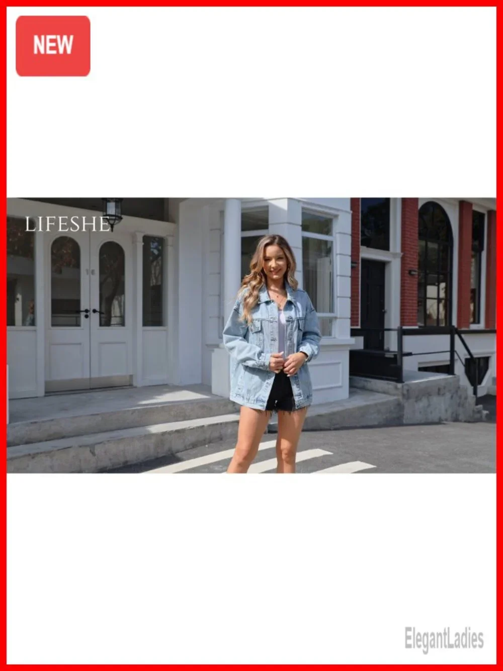 Oversized Denim Jacket Women Boyfriend Jean Jacket Trendy Loose Shacket Trucker